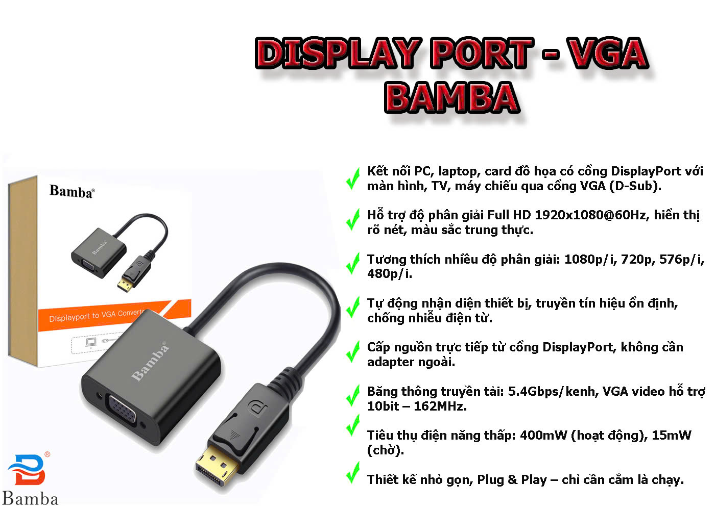 DP - VGa bb