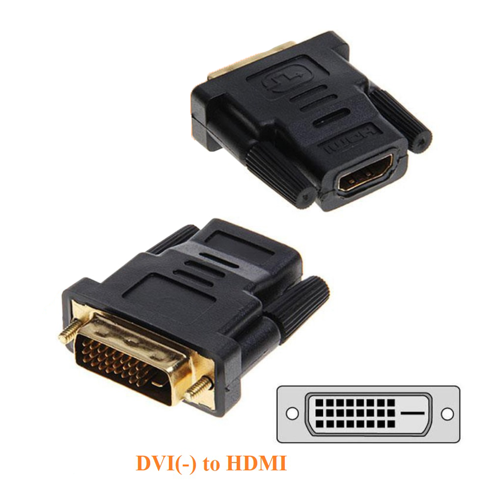 Đầu đổi Dvi 24+ 1 (-) – Hdmi (Dvi Đực- Hdmi Cái )